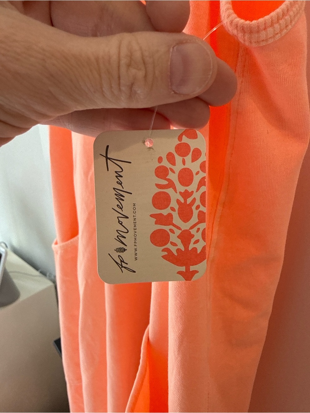 FP Movement Hot Shot Onesie Romper Jumpsuit Neon Peach Large NWT - Picture 7 of 8
